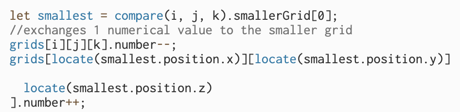 The compare method returns the three arrays sorted based on their numerical values from smallest to largest. For the subtract function, t...