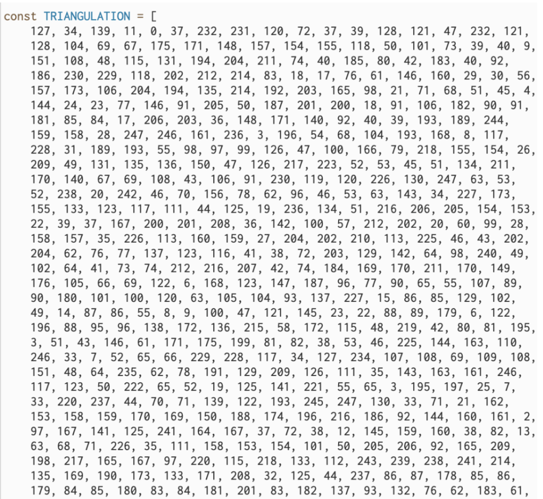 I started by thinking of ways to triangulate the face using key points outputted by the faceMesh model. I figured that it's really hard t...