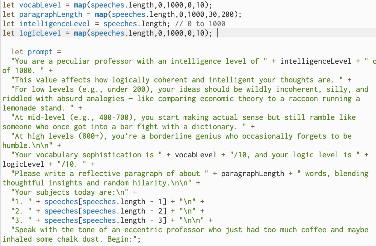 Next, I wanted to develop something more advanced and process the information that the book consciousness consumes. I named this section ...