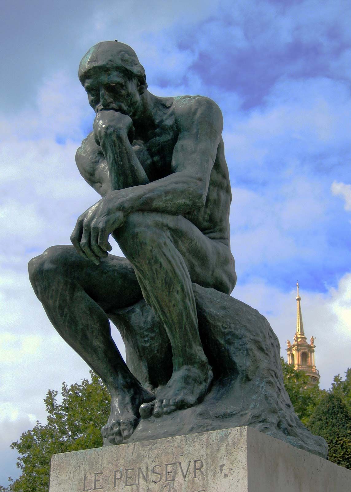The character of the thinker should look something like this: