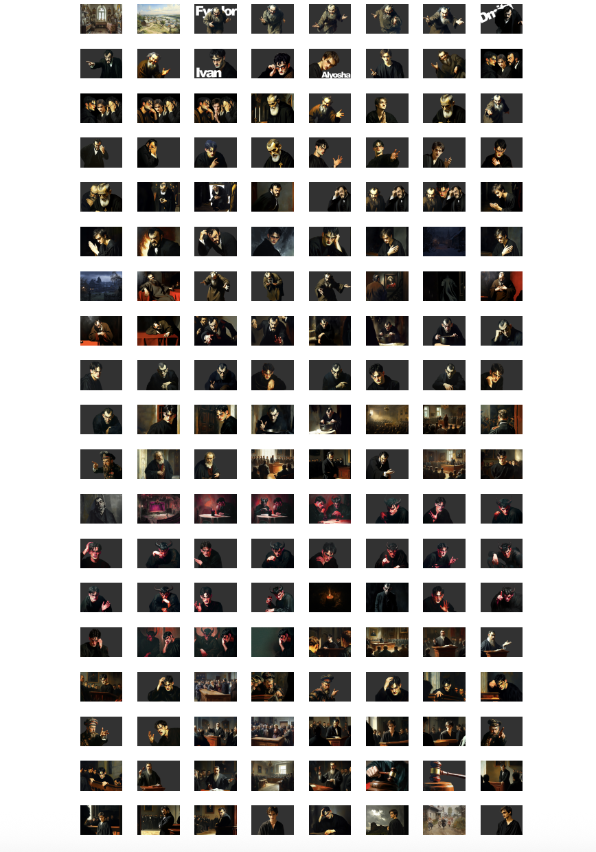 All the ~170 images in the animation are generated by Midjourney and edited in photoshop to add the “green screen,” adjust the sizes, and...